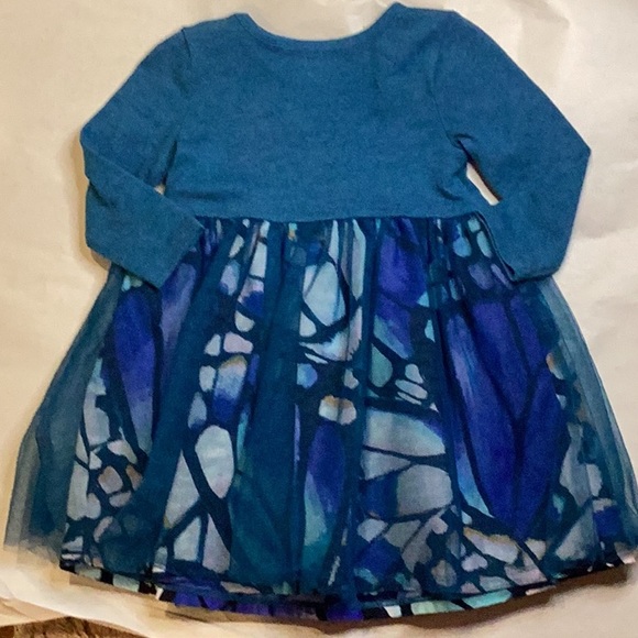 GYMBOREE GIRLS BLUE PURPLE WHITE TULLE DRESS SZ.12/18M - Picture 8 of 8